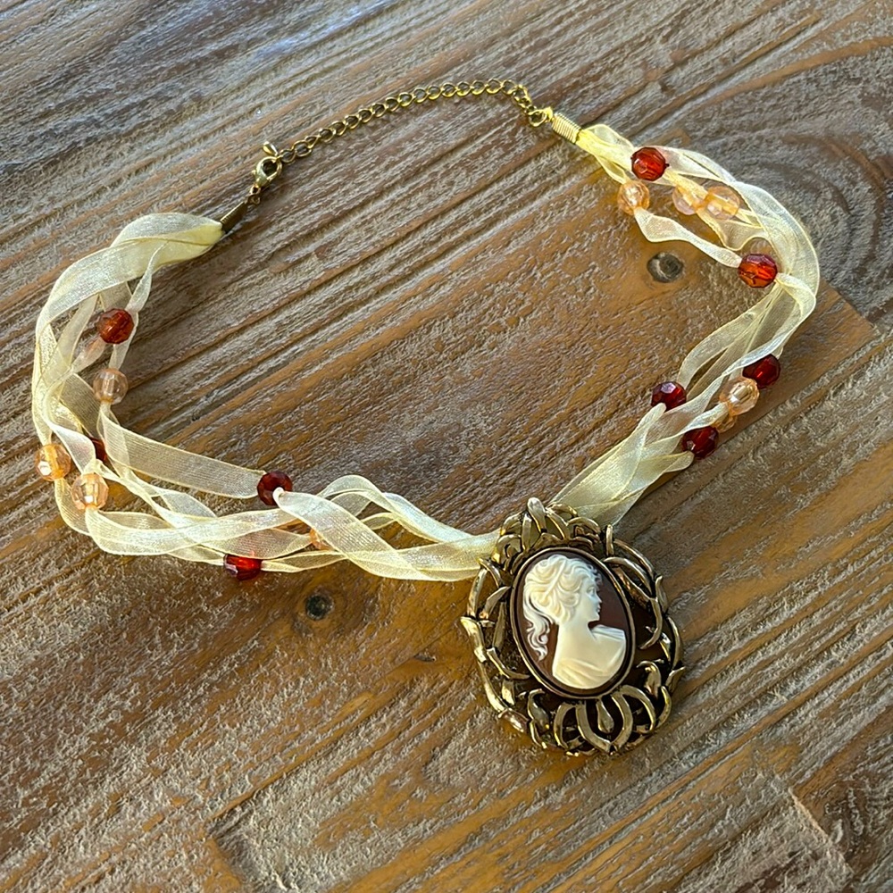 Vintage cameo necklace